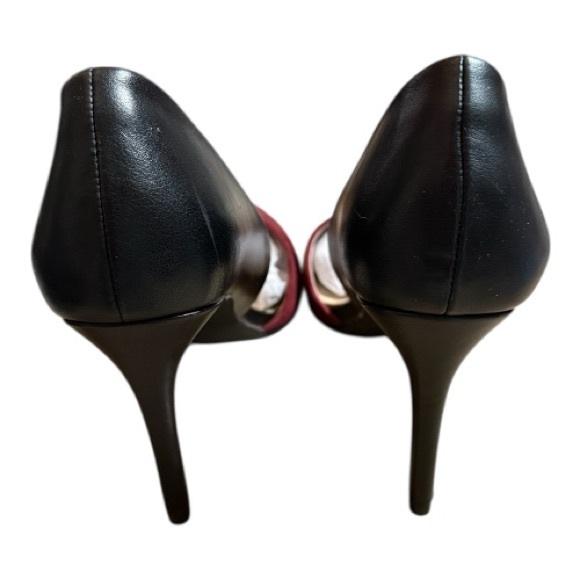 Women's Heels Size 9 French Connection 
Dorsey Pumps Burgundy/Black - Picture 4 of 6